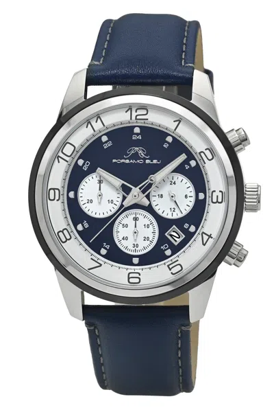 Porsamo Bleu Men's Arthur Genuine Leather Band Watch 1093carl In Blue