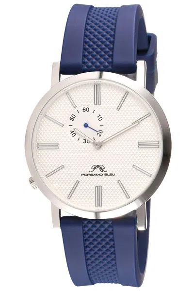 Porsamo Bleu Men's Bennett Silicone Band Watch 1461dber In Pattern