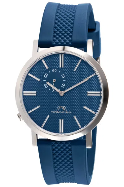 Porsamo Bleu Men's Bennett Silicone Band Watch 1461eber In Purple
