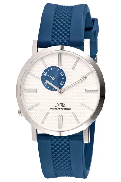 Porsamo Bleu Men's Bennett Silicone Band Watch 1461fber In Orange