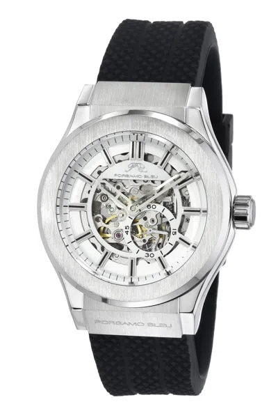 Porsamo Bleu Men's Cruz Automatic Sivler Tone & Black Watch 1221acrr