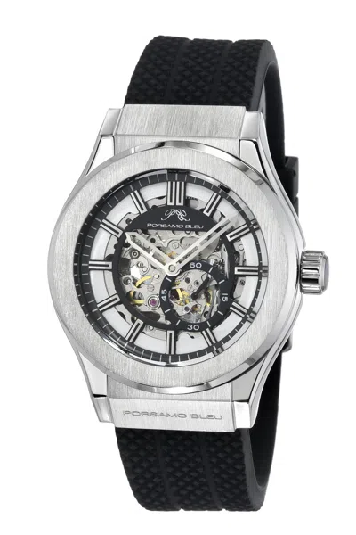 Porsamo Bleu Men's Cruz Automatic Sivler Tone & Black Watch 1221acrr