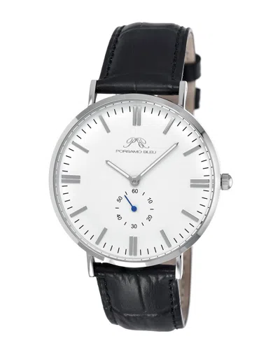Porsamo Bleu Men's Leather Watch