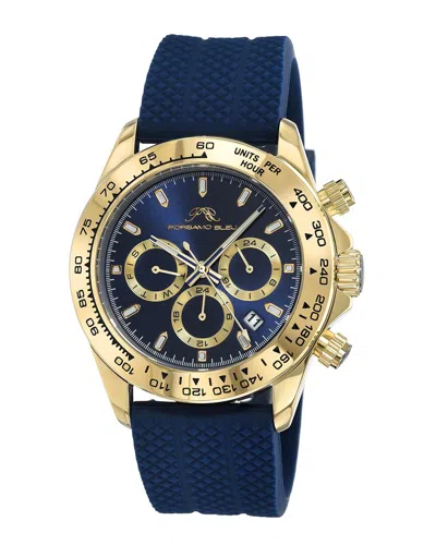 Porsamo Bleu Men's Preston Sport Watch In Blue / Gold Tone / Yellow