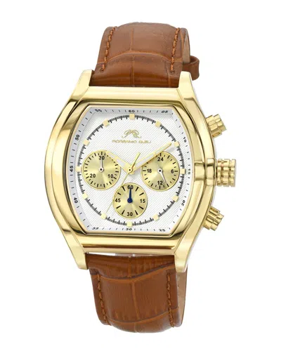 Porsamo Bleu Men's Roman Watch In Brown