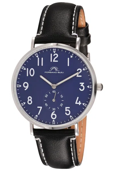 Porsamo Bleu Men's Rowan Genuine Leather Band Watch 1471drol In Metallic