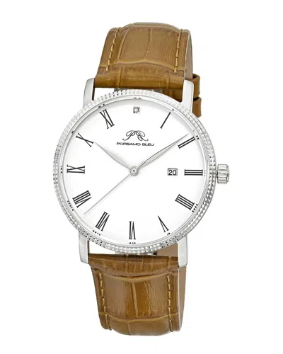 Porsamo Bleu Men's Veritas 1 Diamond Watch In White