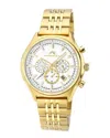 Porsamo Bleu Charlie Stainless Steel Multifunction Gold Tone Men's Watch 1261echs