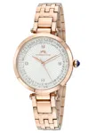 Porsamo Bleu Natalie Stainless Steel Rose Tone Women's Watch 1251cnas