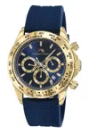 Porsamo Bleu Preston Sport Men's Silicone Strap Watch, 1034bprr In Blue