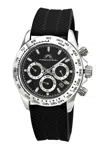 Porsamo Bleu Preston Sport Silicone Silver Tone & Black Men's Watch 1037aprr In Multi