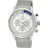 Porsamo Bleu Simon Mesh Strap Chronograph Watch, 44mm In Silver And White