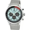 Porsamo Bleu Simon Mesh Strap Chronograph Watch, 44mm In Silver Black And Blue