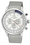 Porsamo Bleu Simon Stainless Steel Chronograph Silver Tone & White Men's Watch 1321asis In Multi