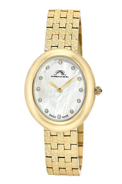 Porsamo Bleu Women's Angelica Stainless Steel Bracelet Watch 1341bans In Gold