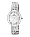 Porsamo Bleu Women's Angelica Stainless Steel Bracelet Watch 1343aans In Silver