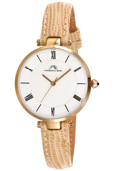 Porsamo Bleu Women's Bellevue Watch 1481dbel In Brown