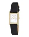 Porsamo Bleu Karolina Diamond & Topaz Leather Strap Watch, 30mm