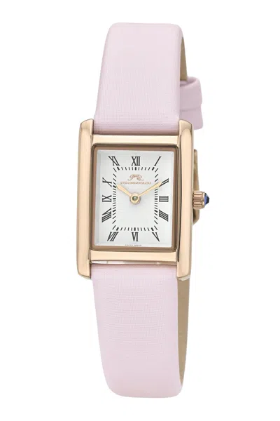 Porsamo Bleu Women's Karolina Rectangular Watch 1086fkal In Pink