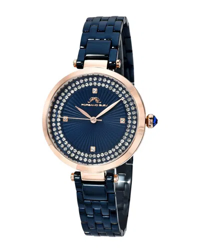 Porsamo Bleu Natalie Stainless Steel Blue Women's Watch 1252anas In Pink