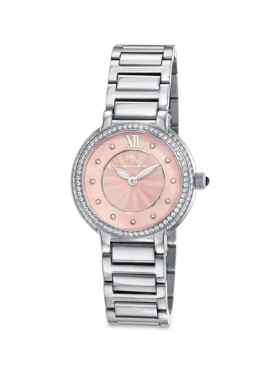 Porsamo Bleu Women's Stella 32mm Stainless Steel Bracelet Watch In Pink