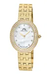 Porsamo Bleu Women's Topaz Angelica Stainless Steel Bracelet Watch 1342bans In Gold