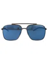 Porsche Design 265 Ark Grey Black Metal Sunglasses In Blue