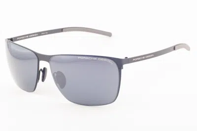 Pre-owned Porsche Design 8669 A Matte Black / Gray Sunglasses 61mm