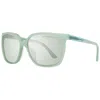 Porsche Design Green Acetate Sunglasses In Blue