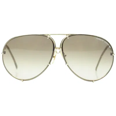 Pre-owned Porsche Design Aviator Style Vintage Sunglasses In Sand