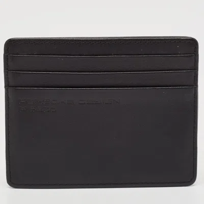 Pre-owned Porsche Design Black Leather Card Holder