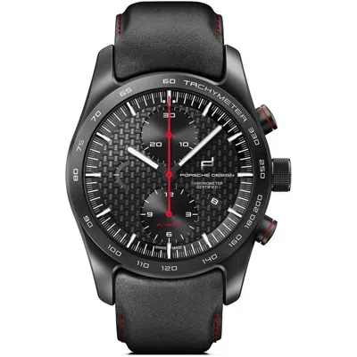 Porsche Design Black Leather Men's Watch