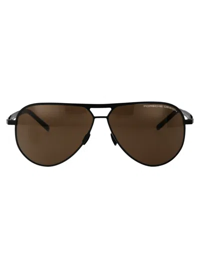 Porsche Design Black Metal Sunglasses