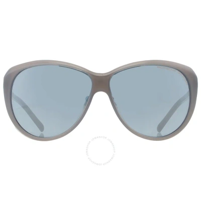 Porsche Design Blue Oval Ladies Sunglasses P8602 D 64 In Blue / Grey