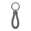 Porsche Design Braided Leather Key Ring In Gray