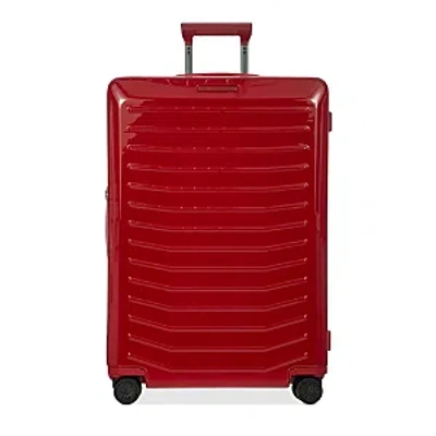 Porsche Design Bric's  Roadster Expandable Hardside Spinner Suitcase, 30 In Carmine Red