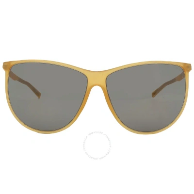 Porsche Design Brown Square Ladies Sunglasses P8601 C 61 In Brown / Yellow