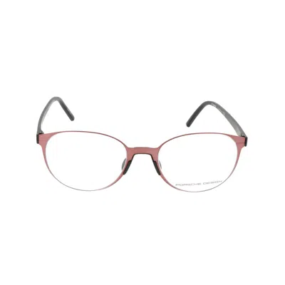 Porsche Design Burgundy Metal Frames In Brown