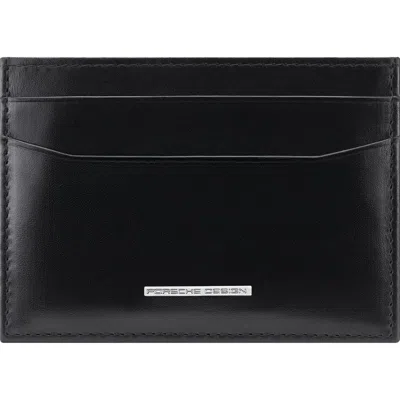 Porsche Design Classic Rfid Card Holder Money Clip Wallet In Black