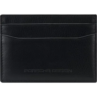 Porsche Design Classic Rfid Card Holder Money Clip Wallet In Black