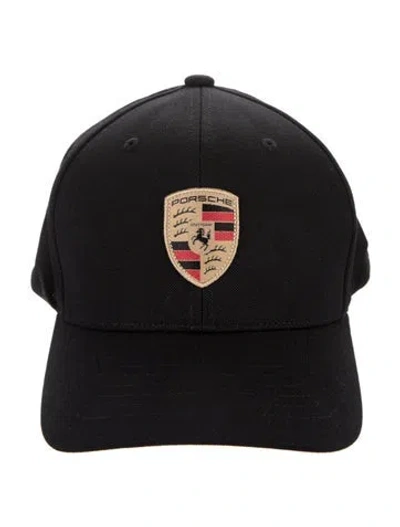 Pre-owned Porsche Design Embroidered Baseball Cap In Black