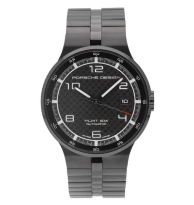 Pre-owned Porsche Design Flat Six 40mm Black Dial Automatic Men's Watch P.635143040275