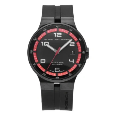 Pre-owned Porsche Design Flat Six 40mm Black Dial Automatic Men's Watch P.635143441254