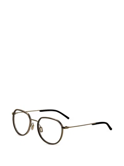 Porsche Design 기하학 프레임 안경 In Black
