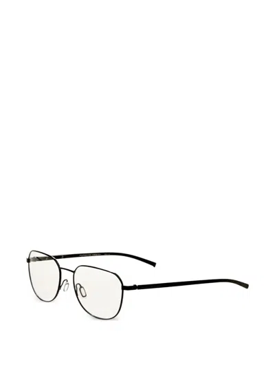 Porsche Design 기하학 프레임 안경 In White