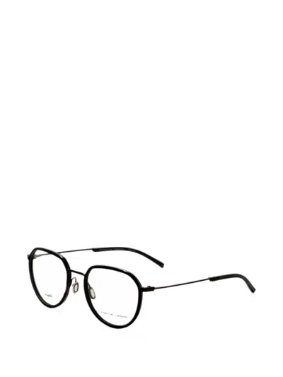 Porsche Design 기하학 프레임 안경 In Black