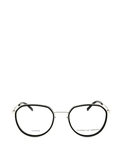 Porsche Design Geometric-frame Glasses In Black