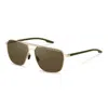 Porsche Design Gold Metal Sunglasses