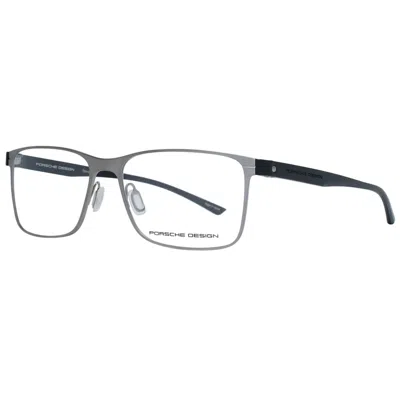 Porsche Design Gray Men Optical Frames In Metallic