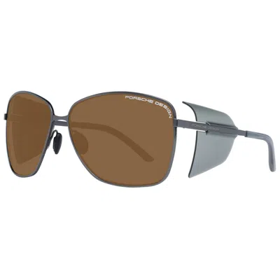 Porsche Design Gray Women Sunglasses In Brown